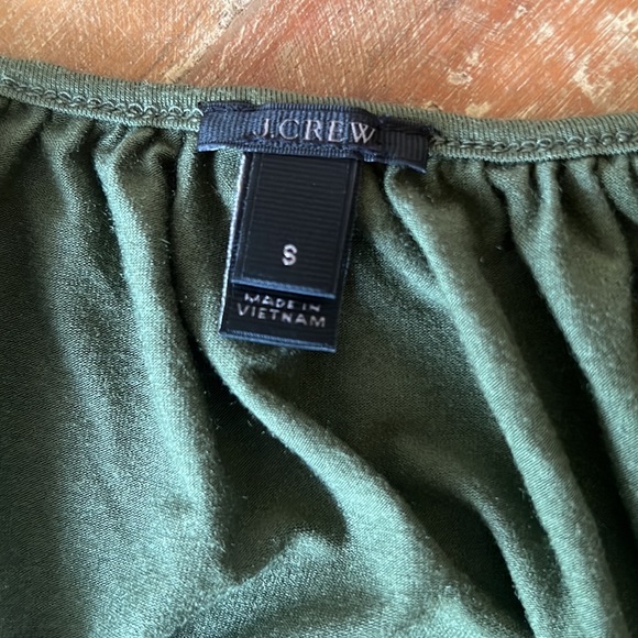 J Crew bodysuit, cotton, in olive green, small - Picture 4 of 8